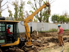 江蘇蘇州湖東110千伏變電站3号主變擴建工程線路工程頂管部分