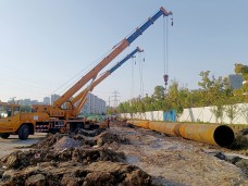 江蘇蘇州湖東110千伏變電站3号主變擴建工程線路工程頂管部分